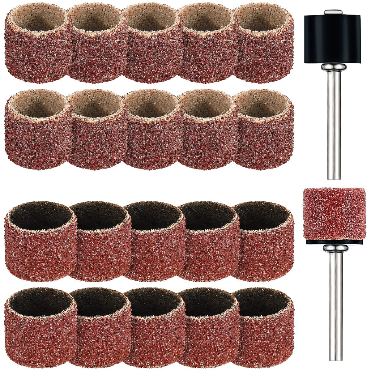 22 Pcs Dog Nail Grinder Bands 60 and 100 Grit S4897