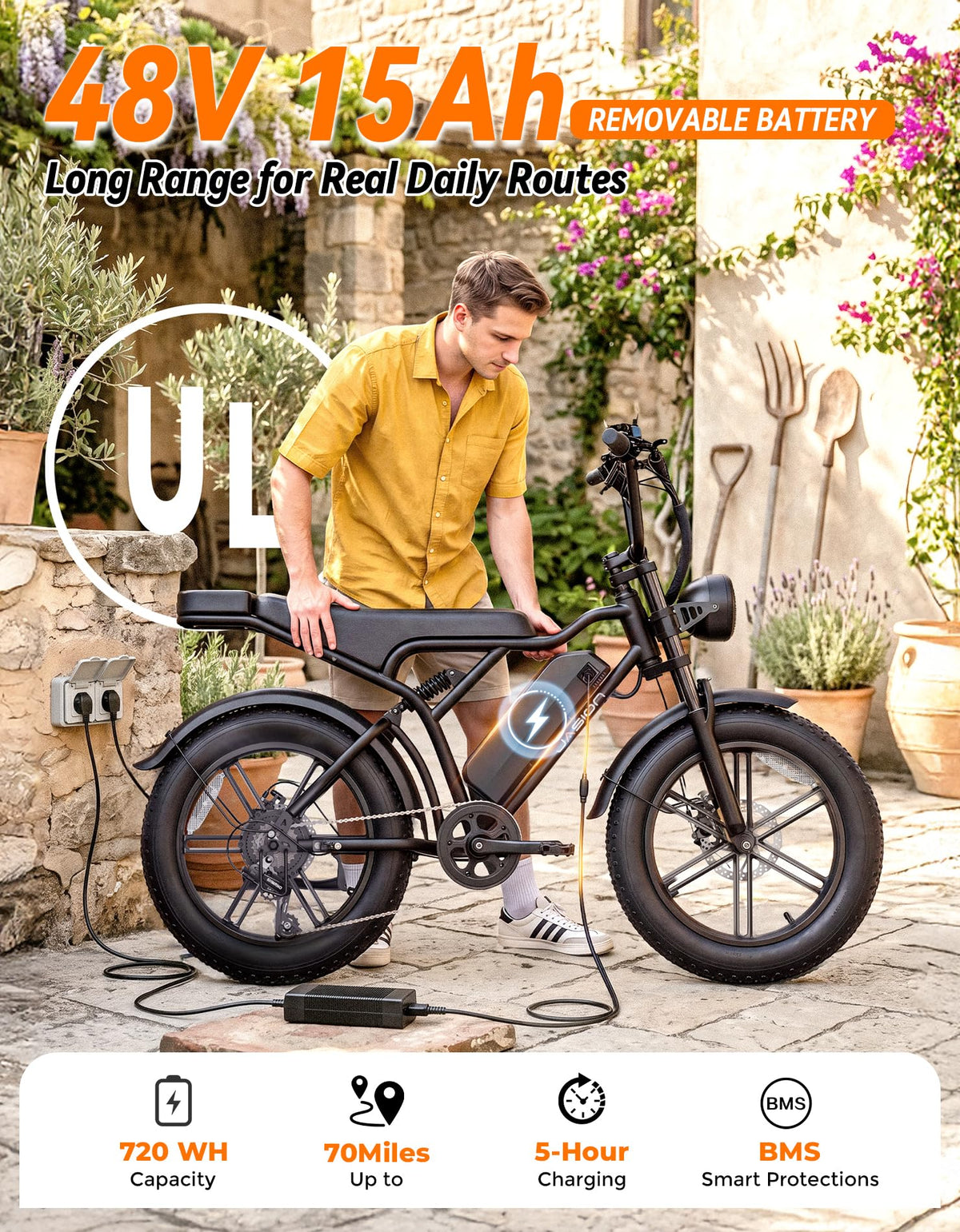 Electric Bike, 2000W Peak, Fat Tire V272314
