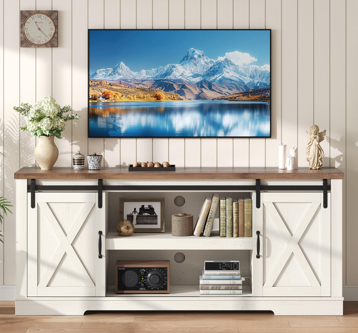White TV Stand L1971