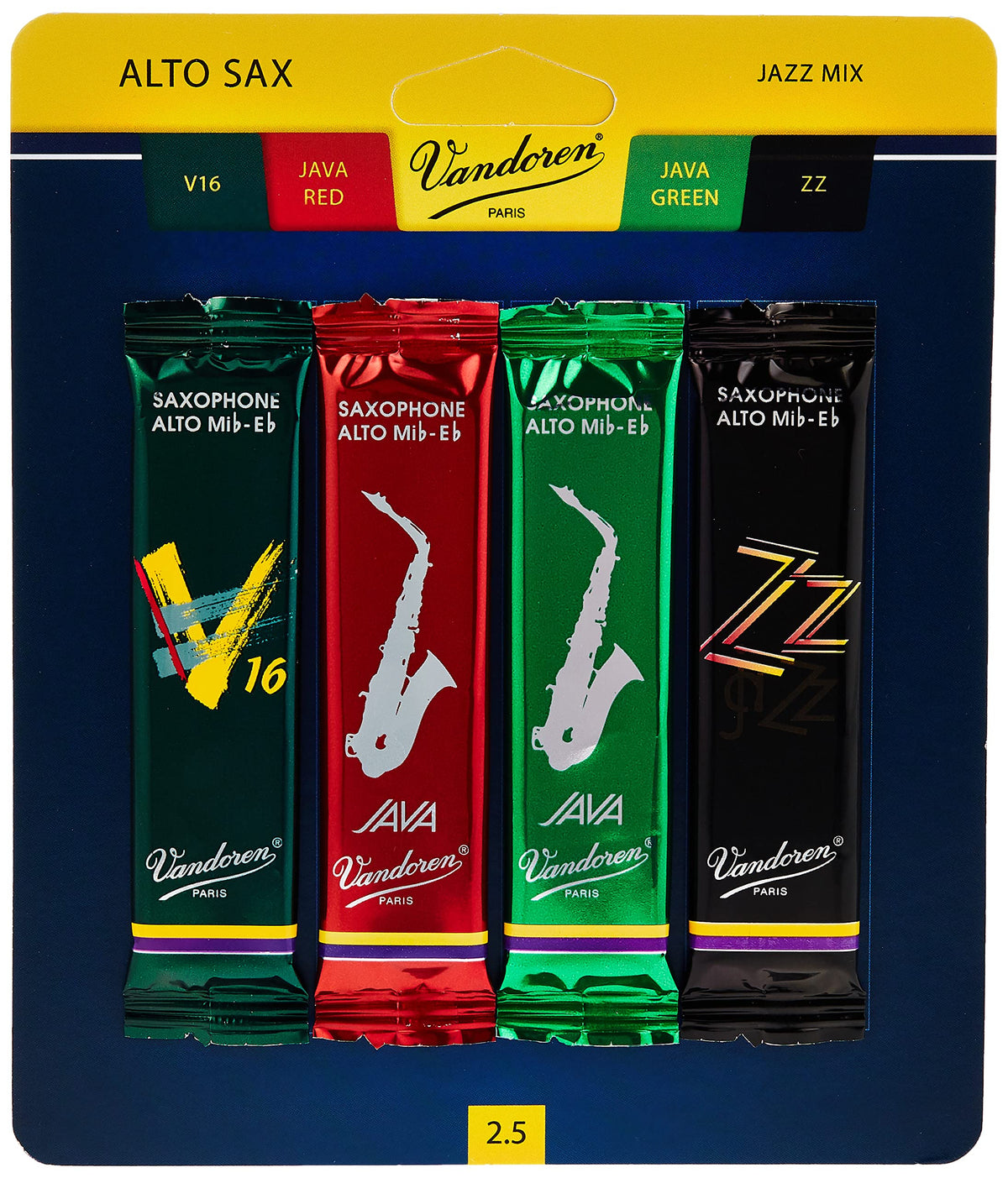 Alto Sax Jazz Reed Mix Card Strength 2.5 D6903