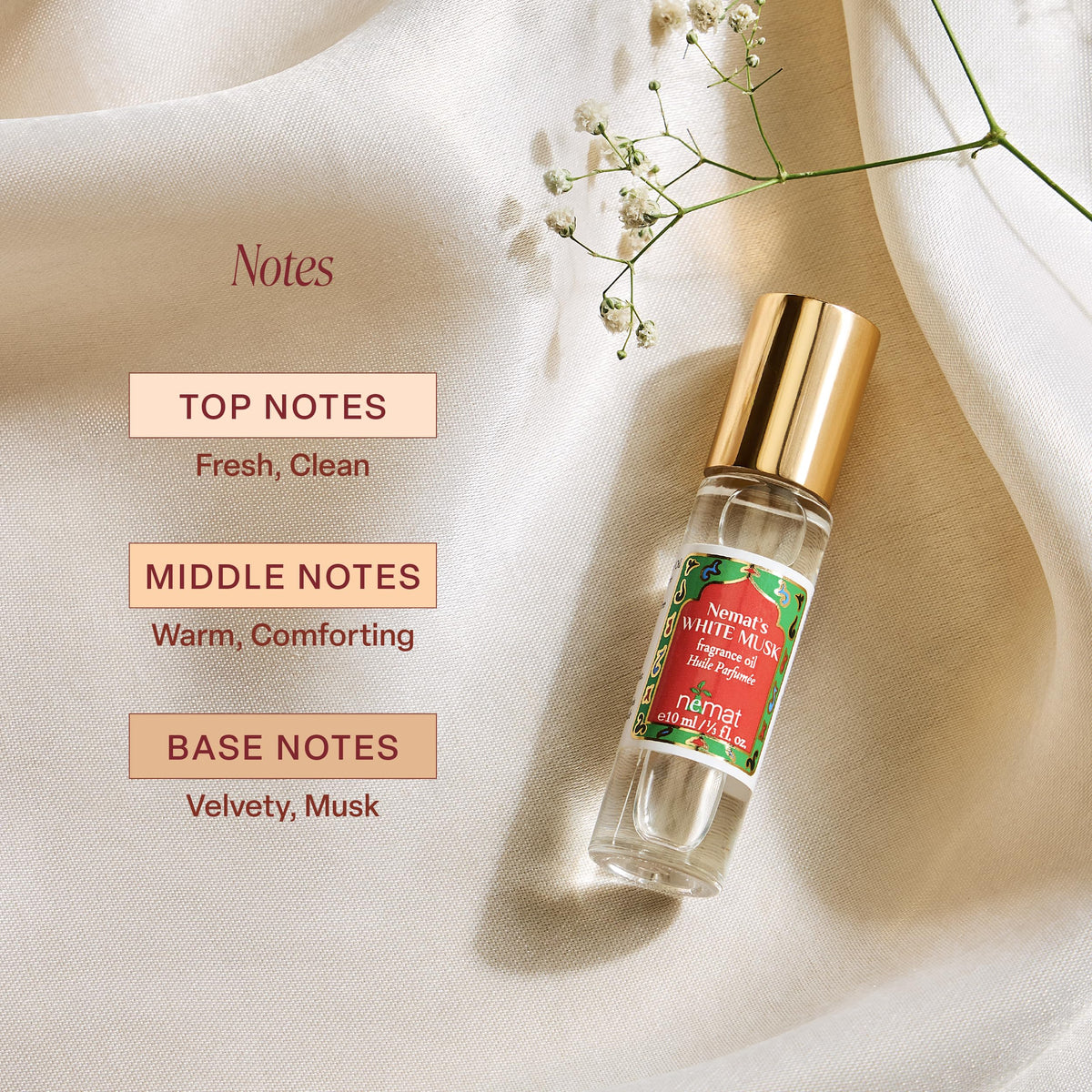 White Musk Perfume Oil Roll-On 2-Pack, 10 ml E719628